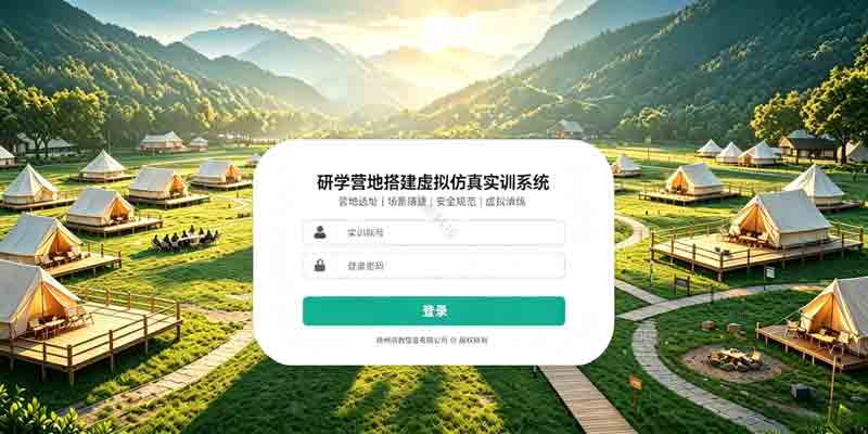 研学营地搭建虚拟仿真实训系统